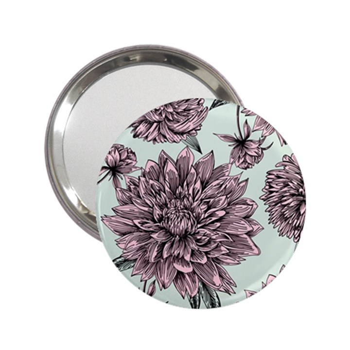 Flowers 2.25  Handbag Mirrors