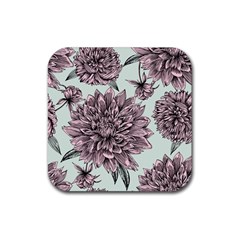 Flowers Rubber Coaster (square)  by Sobalvarro