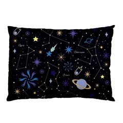 Starry Night  Space Constellations  Stars  Galaxy  Universe Graphic  Illustration Pillow Case (two Sides)