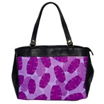 Exotic Tropical Leafs Watercolor Pattern Oversize Office Handbag