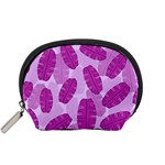 Exotic Tropical Leafs Watercolor Pattern Accessory Pouch (Small)