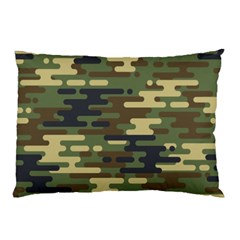 Curve Shape Seamless Camouflage Pattern Pillow Case (two Sides)