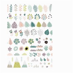 Cute Flowers Plants Big Collection Large Garden Flag (two Sides) by Vaneshart