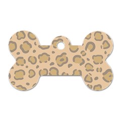 Leopard Print Dog Tag Bone (one Side) by Sobalvarro