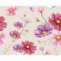 Vector Hand Drawn Cosmos Flower Pattern Canvas 16  X 20  by Sobalvarro