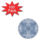 Boho Pattern Style Graphic Vector 1  Mini Buttons (100 Pack)  by Sobalvarro