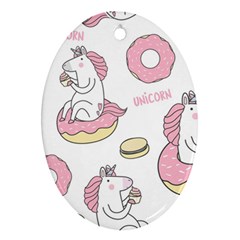 Unicorn Seamless Pattern Background Vector (1) Ornament (oval) by Sobalvarro
