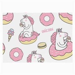 Unicorn Seamless Pattern Background Vector (1) Large Glasses Cloth by Sobalvarro