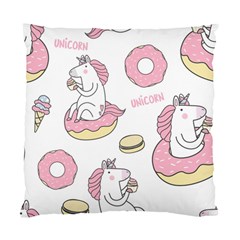 Unicorn Seamless Pattern Background Vector (1) Standard Cushion Case (two Sides) by Sobalvarro