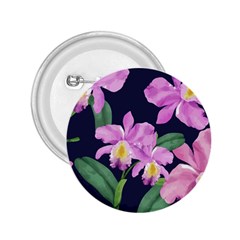 Vector Hand Drawn Orchid Flower Pattern 2 25  Buttons by Sobalvarro