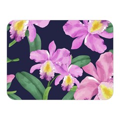 Vector Hand Drawn Orchid Flower Pattern Double Sided Flano Blanket (mini)  by Sobalvarro