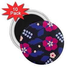 Vector Seamless Flower And Leaves Pattern 2 25  Magnets (10 Pack)  by Sobalvarro