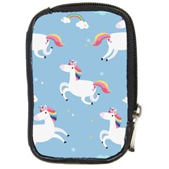 Unicorn Seamless Pattern Background Vector (2) Compact Camera Leather Case by Sobalvarro
