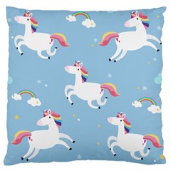 Unicorn Seamless Pattern Background Vector (2) Standard Flano Cushion Case (one Side) by Sobalvarro