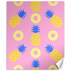 Pop Art Pineapple Seamless Pattern Vector Canvas 8  X 10  by Sobalvarro