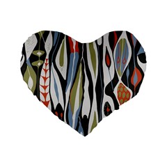 Borastapeter Scandinavian Designers Standard 16  Premium Flano Heart Shape Cushions by Sobalvarro