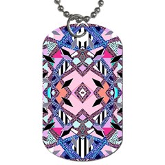 Marble Texture Print Fashion Style Patternbank Vasare Nar Abstract Trend Style Geometric Dog Tag (two Sides) by Sobalvarro