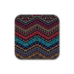 Ethnic  Rubber Square Coaster (4 Pack)  by Sobalvarro