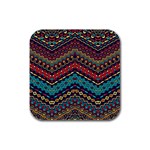Ethnic  Rubber Square Coaster (4 pack)  Front