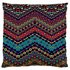Ethnic  Large Flano Cushion Case (one Side) by Sobalvarro