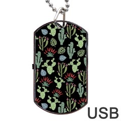 Cute Africa Seamless Pattern Dog Tag Usb Flash (two Sides)