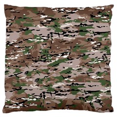 Fabric Camo Protective Large Cushion Case (two Sides) by HermanTelo