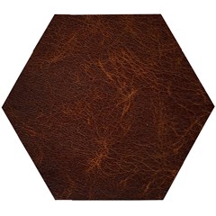 Leather To Leather 4 Wooden Puzzle Hexagon by skindeep