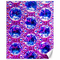 Cut Glass Beads Canvas 11  X 14  by essentialimage
