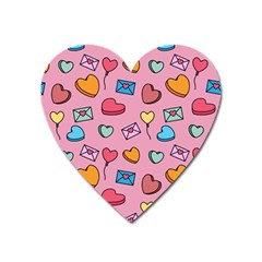 Candy Pattern Heart Magnet by Sobalvarro