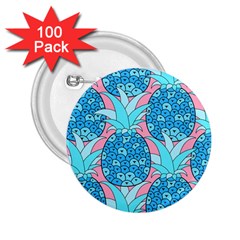 Pineapples 2 25  Buttons (100 Pack)  by Sobalvarro