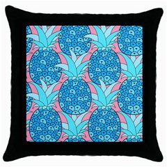 Pineapples Throw Pillow Case (black) by Sobalvarro