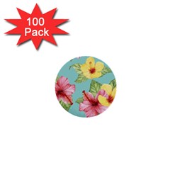 Hibiscus 1  Mini Buttons (100 Pack)  by Sobalvarro