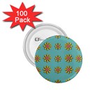 Fantasy Fauna Floral In Sweet Green 1.75  Buttons (100 pack) 