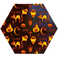 Funny Halloween Design Wooden Puzzle Hexagon by FantasyWorld7