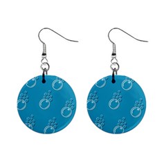 Bubble Group Pattern Abstract Mini Button Earrings