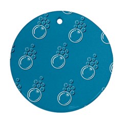 Bubble Group Pattern Abstract Round Ornament (two Sides) by Vaneshart