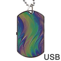 Texture Abstract Background Dog Tag Usb Flash (two Sides)