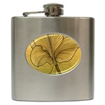 Leaves Design Pattern Nature Hip Flask (6 oz)