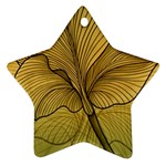 Leaves Design Pattern Nature Star Ornament (Two Sides)