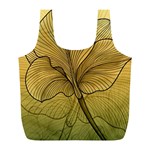 Leaves Design Pattern Nature Full Print Recycle Bag (L)