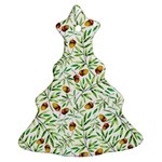 Pine Cone Pattern Autumn Christmas Tree Ornament (Two Sides) Back