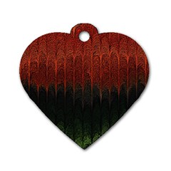 Texture Hatched Stamping Tissue Dog Tag Heart (one Side) by Vaneshart