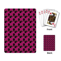 Black Rose Pink Playing Cards Single Design (rectangle) by snowwhitegirl