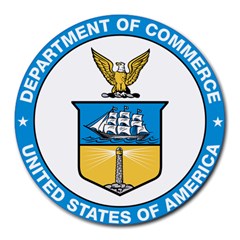 Seal Of United States Department Of Commerce Round Mousepads by abbeyz71