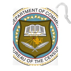 Seal Of United States Census Bureau Drawstring Pouch (4xl) by abbeyz71