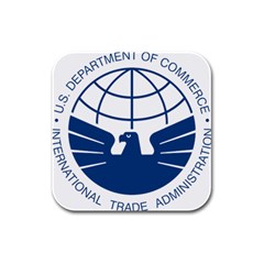 Seal Of United States International Trade Administration Rubber Square Coaster (4 Pack)  by abbeyz71
