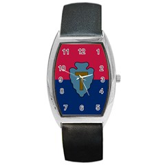 Flag Of United States Army 36th Infantry Division Barrel Style Metal Watch by abbeyz71