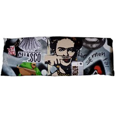 Frida Kahlo Brick Wall Graffiti Urban Art With Grunge Eye And Frog  Body Pillow Case (dakimakura) by snek