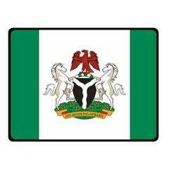 Flag Of Nigeria  Fleece Blanket (small) by abbeyz71