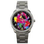 Club Fitstyle Fitness by Traci K Sport Metal Watch
